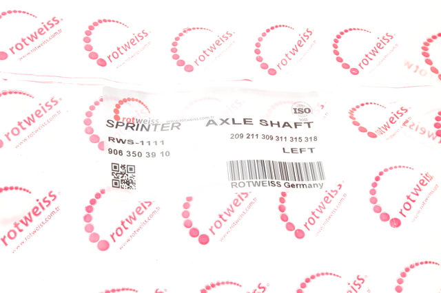 Semieixo traseiro esquerdo Rotweiss RWS1111 preço, a partir de 122,60 USD