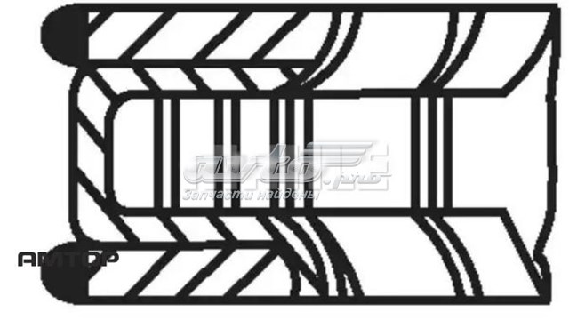 Anéis do pistão para 1 cilindro, STD. Mahle Original 08329N0 preço, a partir de 33,86 USD