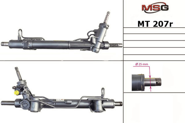 MT207R MSG Rebuilding Cremalheira da direção