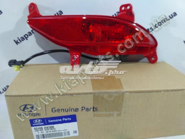 Compre 924062W300 Hyundai/Kia Lanterna de nevoeiro traseira direita