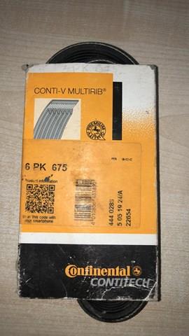 Correia dos conjuntos de transmissão 6PK675 Continental/Siemens