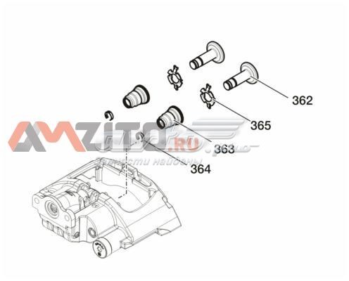 Compre 0980107631 BPW Kit de reparação de suporte do freio traseiro