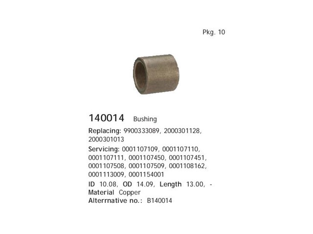 Compre 140014 Cargo Bucha do motor de arranco