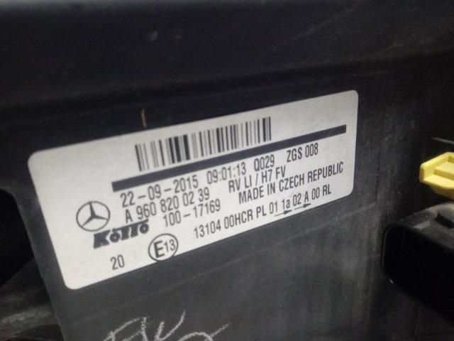 Compre A9608200239 Mercedes Luz esquerda