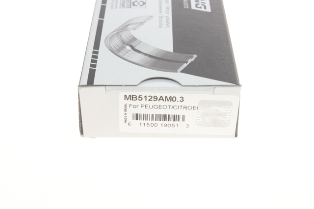 Folhas inseridas principais de cambota, kit, 1ª reparação ( + 0,25) King MB5129AM03