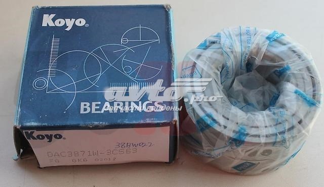 Rolamento de cubo dianteiro DAC3871W3CS63 Koyo