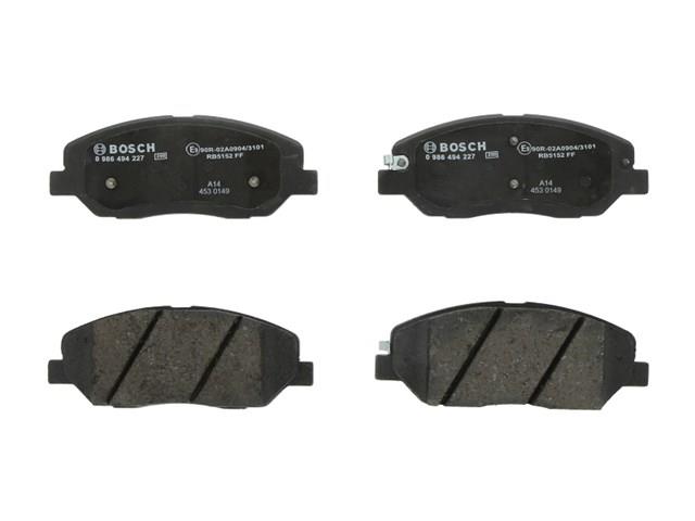 Sapatas do freio dianteiras de disco Bosch 986494227 preço, a partir de 36,86 USD