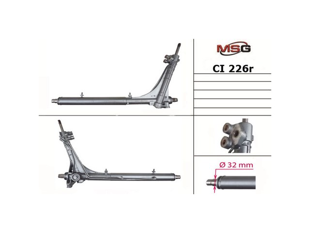 Cremalheira da direção CI226R MSG Rebuilding