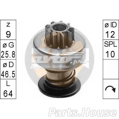 Roda-livre do motor de arranco ZEN ZN0108