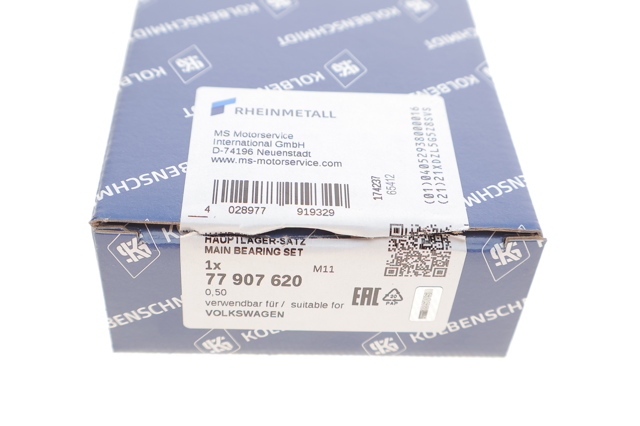 Folhas inseridas principais de cambota, kit, 2ª reparação ( + 0,50) 77907620 Kolbenschmidt