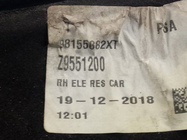 98155882XT Peugeot/Citroen Espelho de retrovisão direito