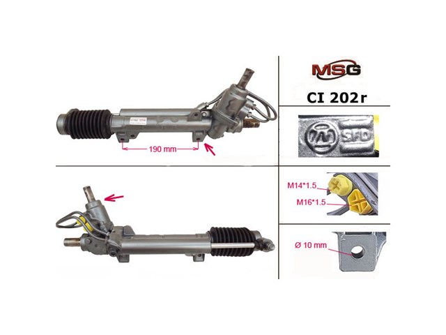 CI202R MSG Rebuilding Cremalheira da direção