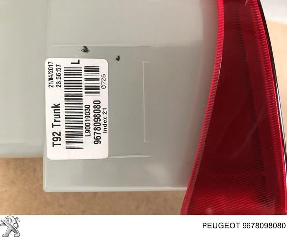 Lanterna traseira esquerda interna Peugeot/Citroen 9678098080 preço, a partir de 131,10 USD