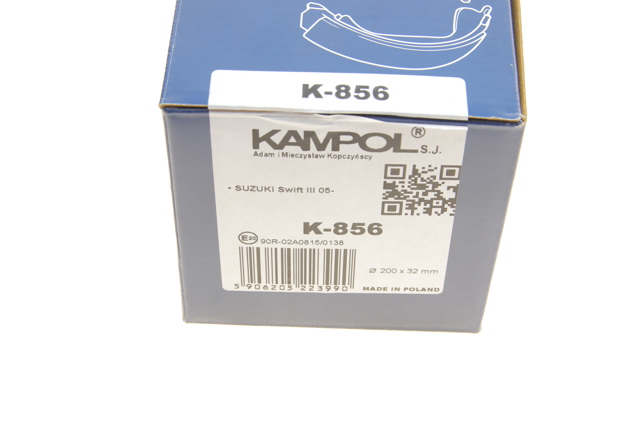 Sapatas do freio traseiras de tambor Kampol K856 preço, a partir de 28,49 USD
