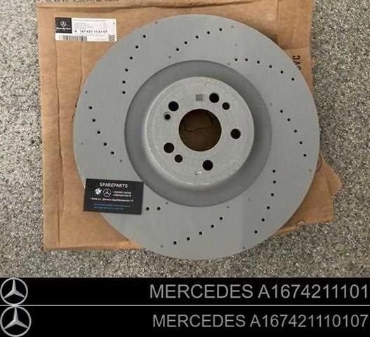 A167421110107 Mercedes Disco do freio dianteiro