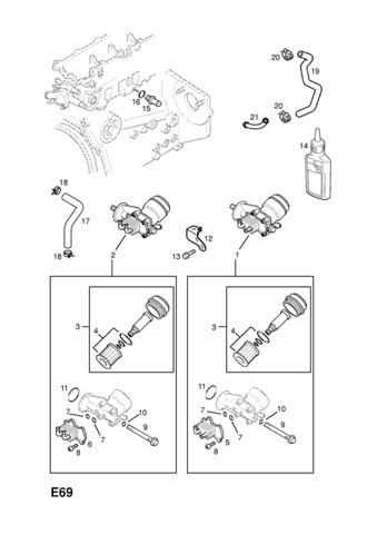 97189134 General Motors Vedante de adaptador do filtro de óleo