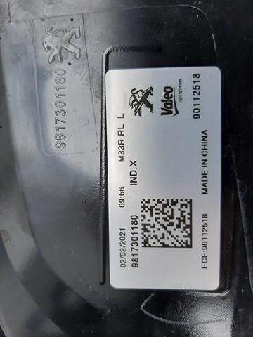 Lanterna traseira esquerda Peugeot/Citroen 9817301180