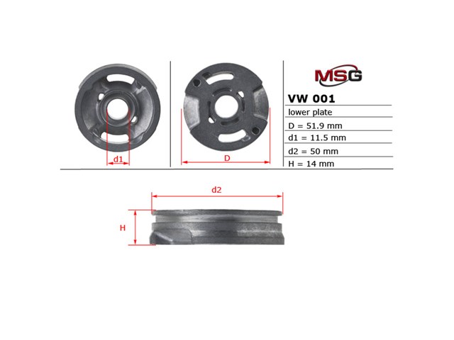 Kit de reparação da bomba da Direção hidrâulica assistida MSG VW001LPLATE preço, a partir de 5,22 USD