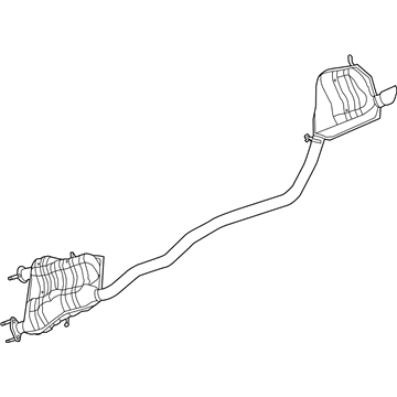 Silenciador, parte traseira Dodge Journey  