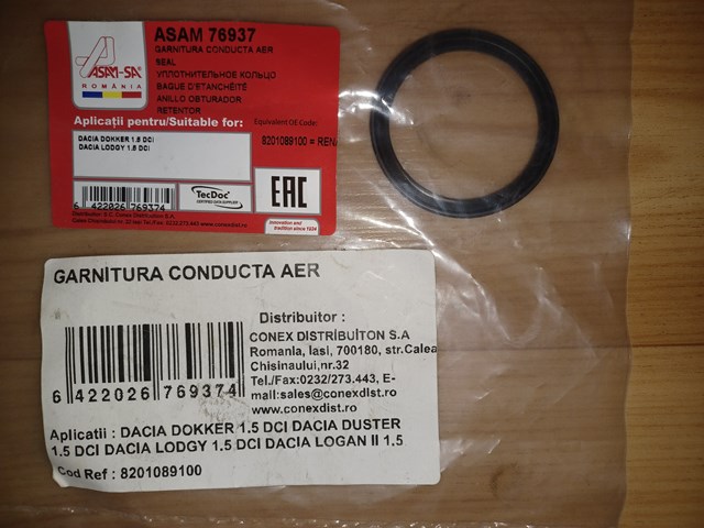 76937 Asam Vedante anular de cano derivado de turbina, de supercompressão