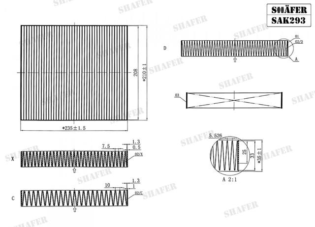 Filtro de salão Shafer SAK293 preço, a partir de 11,92 USD