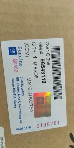 Compre 96543118 General Motors Espelho de retrovisão esquerdo