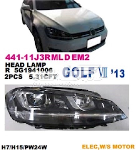 Compre 44111J3RMLDEM2 Depo/Loro/Abakus Luz direita