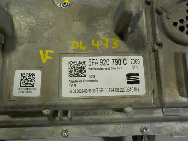 5FA920790C VAG Painel de instrumentos (quadro de instrumentos)
