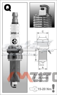 Vela de ignição Brisk QR15LC1 preço, a partir de 5,47 USD