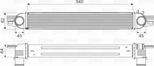 818545 VALEO Radiador de intercooler