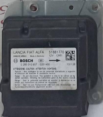 51881770 Fiat/Alfa/Lancia Módulo processador de controlo da bolsa de ar (Centralina eletrônica AIRBAG)