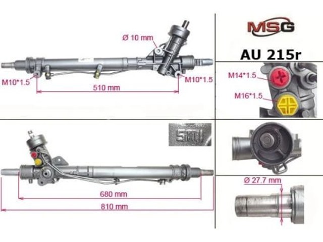Cremalheira da direção MSG Rebuilding AU215R