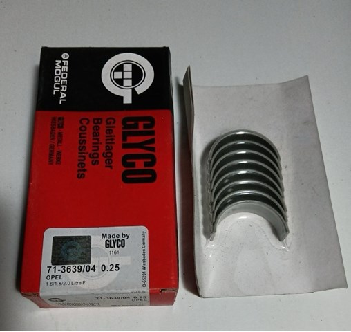 Folhas inseridas de cambota de biela, kit, 1ª reparação ( + 0,25) 7136394025MM Glyco