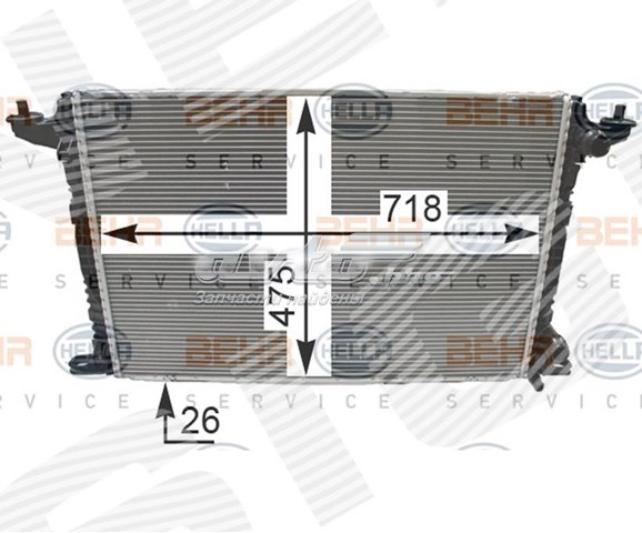 Compre RA606573H Signeda Radiador de esfriamento de motor