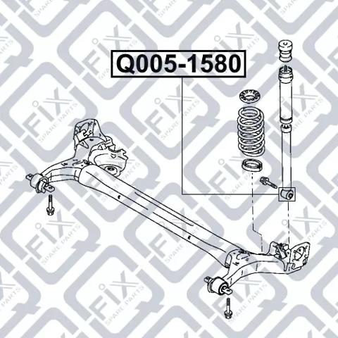 Bloco silencioso de amortecedor traseiro Q-fix Q0051580