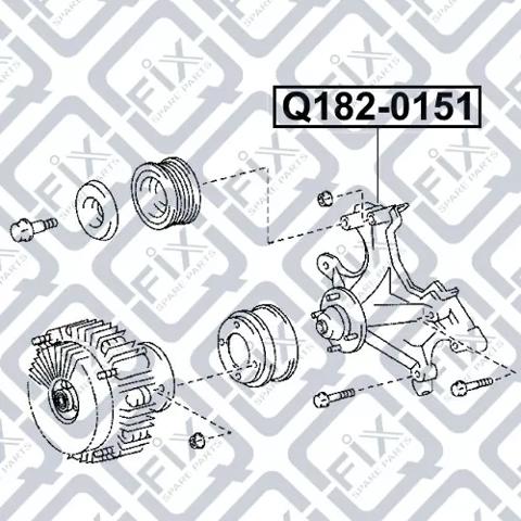 Compre Q1820151 Q-fix Consola de acoplamento viscoso do sistema de esfriamento de suporte