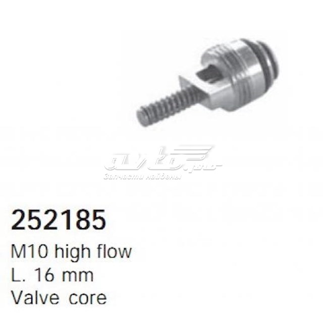 252185 Cargo Válvula do compressor de aparelho de ar condicionado