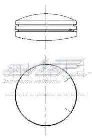 Anéis do pistão para 1 cilindro, STD. Mahle Original 028RS101010V0