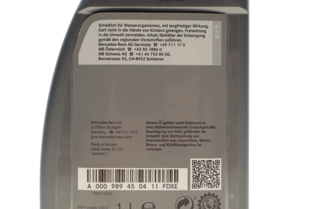 000989450411FDXE Mercedes Óleo hidráulico (fluido)