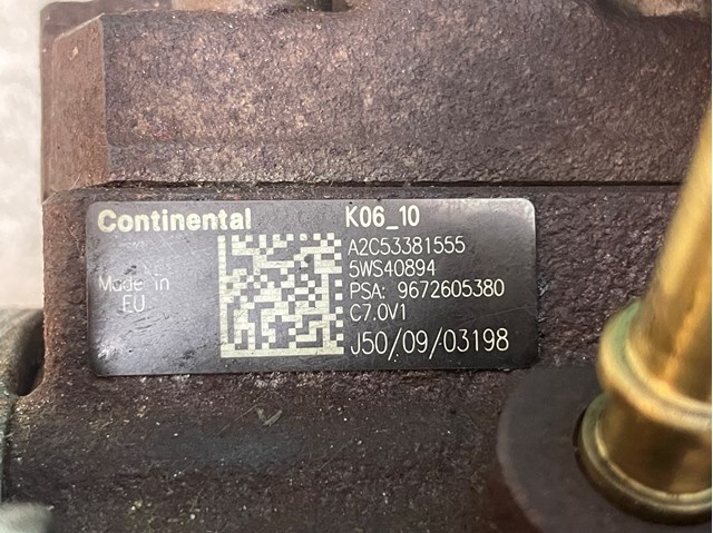 5WS40894 Continental/Siemens Bomba de combustível de pressão alta