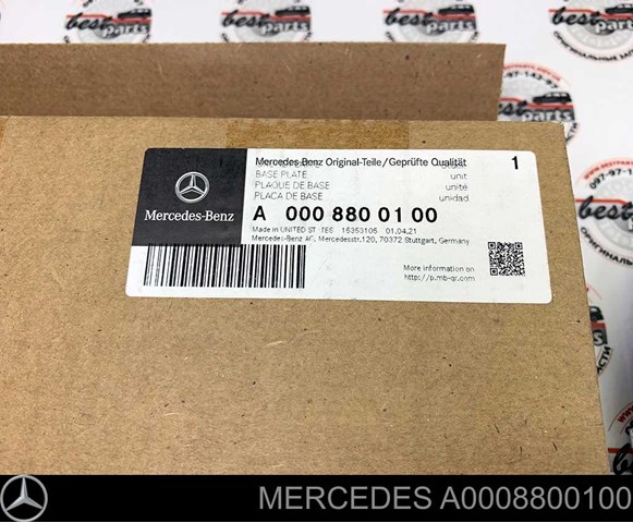 Consola de emblema de grelha do radiador Mercedes A0008800100