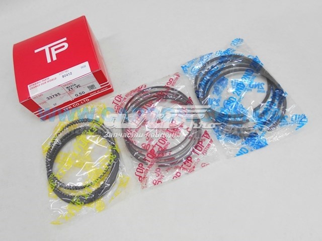 Kit de anéis de pistão de motor, 2ª reparação ( + 0,50) TPR 33795050