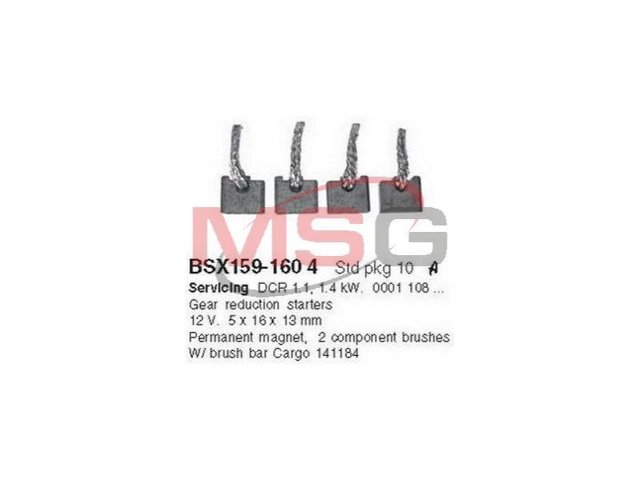 BSX1591604 Cargo Escova do motor de arranco