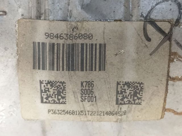 Compre 9846386080 Peugeot/Citroen Filtro de partículas do sistema dos gases de escape