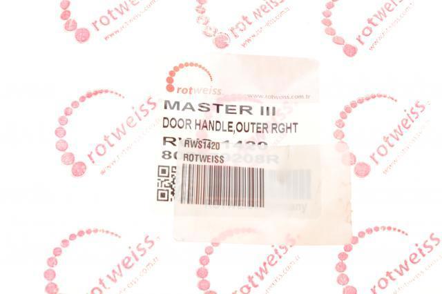 RWS1420 Rotweiss Suporte de maçaneta externa da porta traseira esquerda