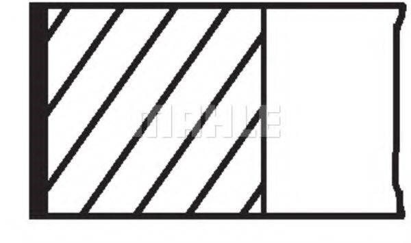 Compre 44881N1 Mahle Original Anéis do pistão para 1 cilindro, 2ª reparação ( + 0,50)