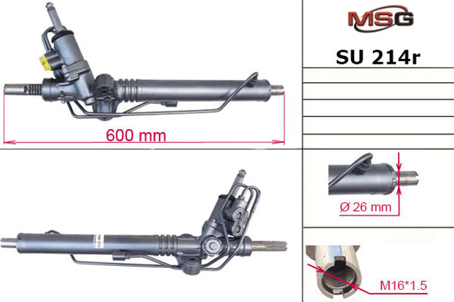Compre SU214R MSG Rebuilding Cremalheira da direção