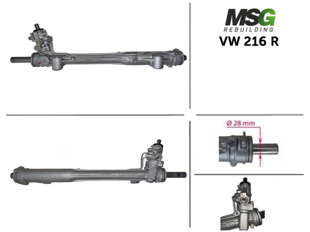 VW216R MSG Rebuilding Cremalheira da direção