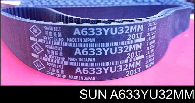 Correia do mecanismo de distribuição de gás SUN A633YU32MM