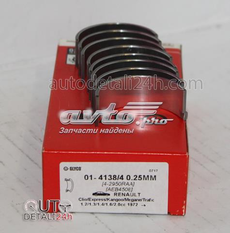 Folhas inseridas de cambota de biela, kit, 1ª reparação ( + 0,25) 0141384025MM Glyco